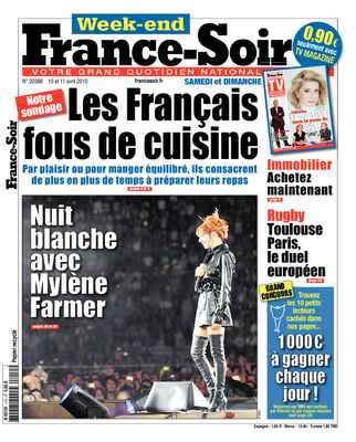 Mylène Farmer France Soir 10 avril 2010