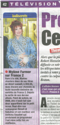 Mylène Farmer France Soir 20 avril 2010