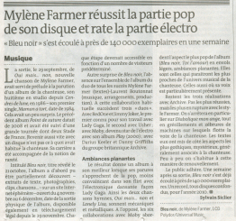 Mylène Farmer Presse Le Monde 16 décembre 2010
