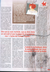 Mylène Farmer Presse Petit Futé Mag Novembre Décembre 2010