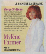 Mylène Farmer Télé 7 Jours 06 Septembre 2010