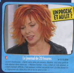 Mylène Farmer Presse Voici 18 décembre 2010