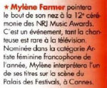 Mylène Farmer Femme Actuelle 03 janvier 2011