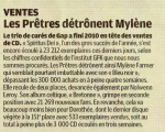 Mylène Farmer Presse Le Parisien 05 janvier 2011