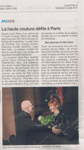 Mylène Farmer Ouest France 08 juillet 2011