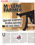 Mylène Farmer Presse Télé Loisirs 17 janvier 2011