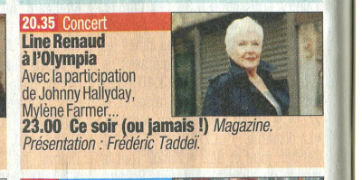 Mylène Farmer Presse Télé Poche 09 mai 2011