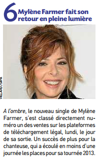 Mylène Farmer 20 Minutes 23 octobre 2012