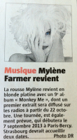Mylène Farmer Presse L'Alsace 28 septembre 2012