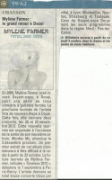 Mylène Farmer Presse La Voix du Nord 28 septembre 2012