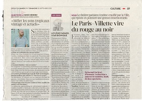 Mylène Farmer Presse Libération 29 septembre 2012