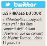 Mylène Farmer Presse Direct matin Montpellier 19 septembre 2013