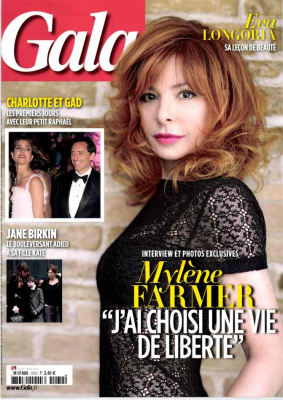 Mylène Farmer Presse Gala 24 décembre 2013