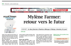 Mylène Farmer Presse GHI 02 / 03 octobre 2013