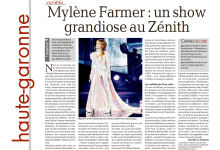 Mylène Farmer Presse La Dépêche du Midi 26 novembre 2013