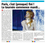 Mylène Farmer Presse La Nouvelle Gazette de Charleroi 21 septembre 2013