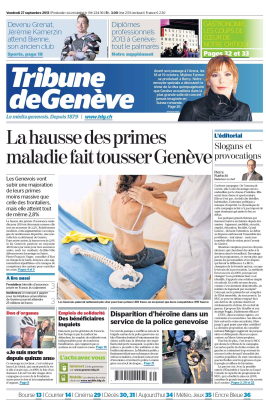 Mylène Farmer Presse La Tribune de Genève 27 septembre 2013