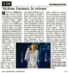 Mylène Farmer Presse Le Figaro Magazine 13 septembre 2013