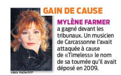 Mylène Farmer Presse Le Matin Suisse 01 octobre 2013