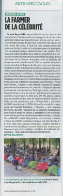 Mylène Farmer Presse Le Nouvel observateur 10 octobre 2013