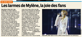 Mylène Farmer Presse Le Parisien 08 septembre 2013