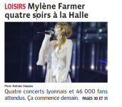 Mylène Farmer Presse Le prgrès 24 septembre 2013