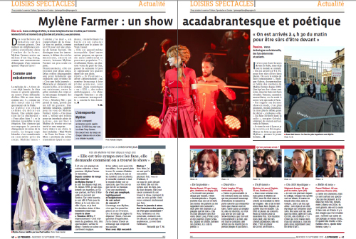 Mylène Farmer Presse Le Progrès 25 septembre 2013