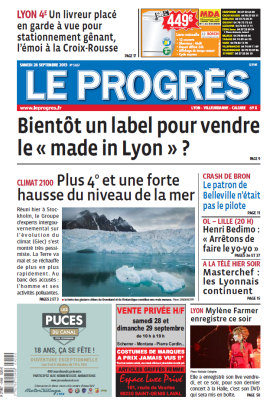 Mylène Farmer Presse Le Progrès 28 septembre 2013
