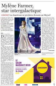 Mylène Farmer Presse Le Soir 12 novembre 2013