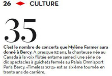 Mylène Farmer Presse Libération 04 septembre 2013