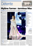 Mylène Farmer Presse Nice Matin 05 décembre 2013