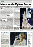 Mylène Farmer Presse Nice Matin 12 septembre 2013