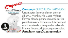 Mylène Farmer Presse Paris Match 05 septembre 2013