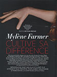 Mylène Farmer Presse Paris Match 12 septembre 2013