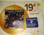 Mylène Farmer Presse Pub Carrefour Market Décembre 2013